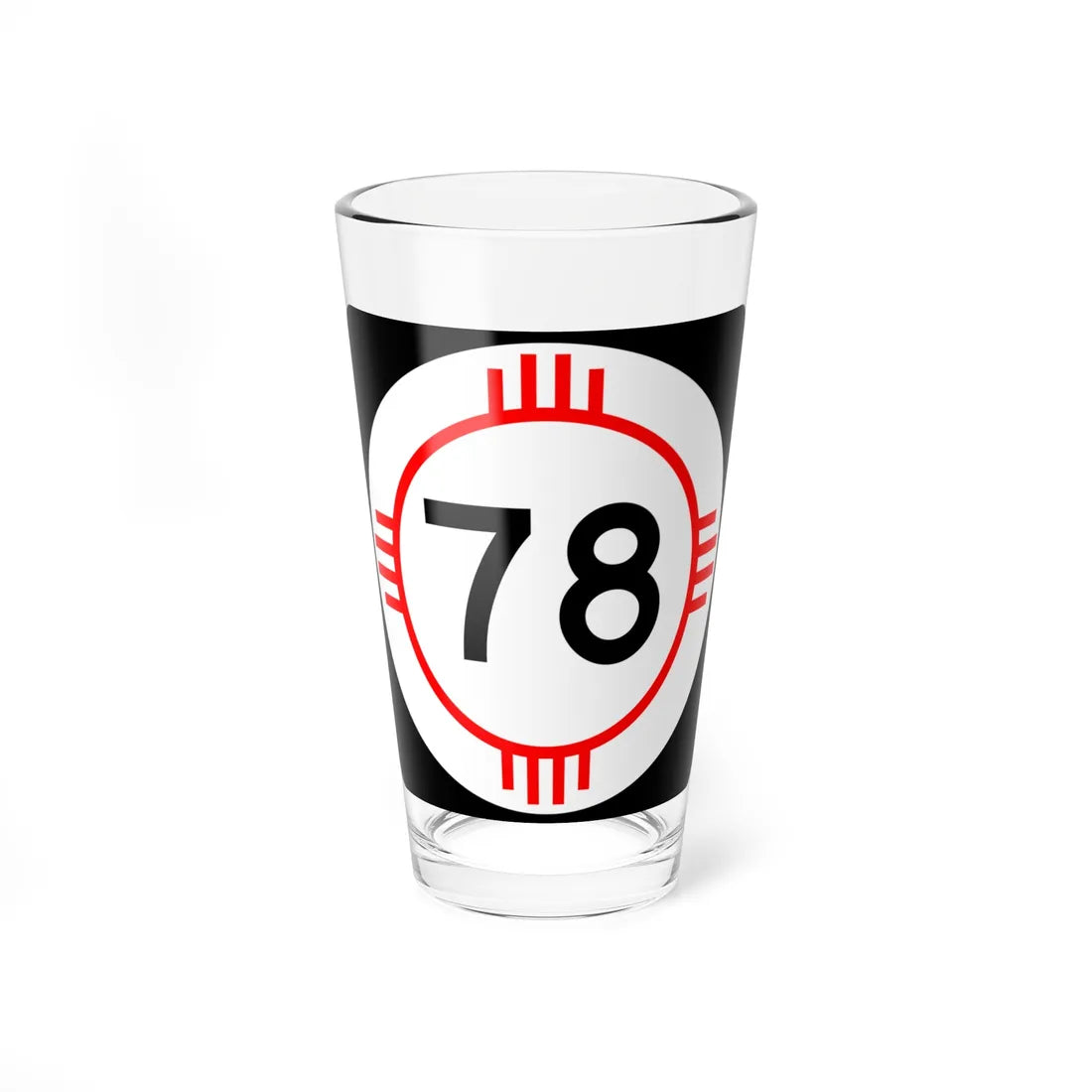 New Mexico 78 (New Mexico) (Road Sign) Pint Glass 16oz 16oz - Go Mug Yourself