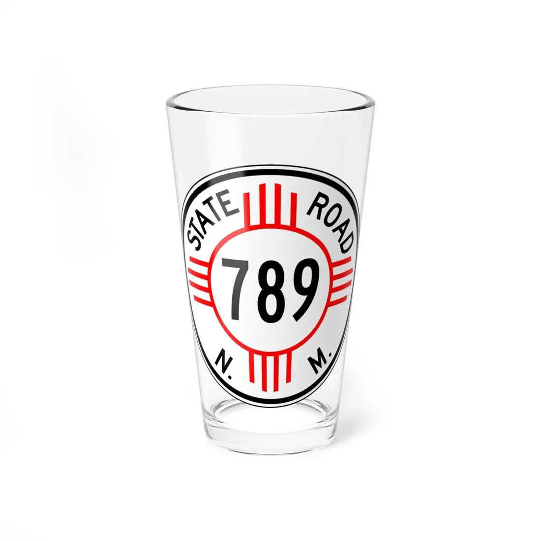 New Mexico 789 1952 (New Mexico) (Road Sign) Pint Glass 16oz - Go Mug Yourself