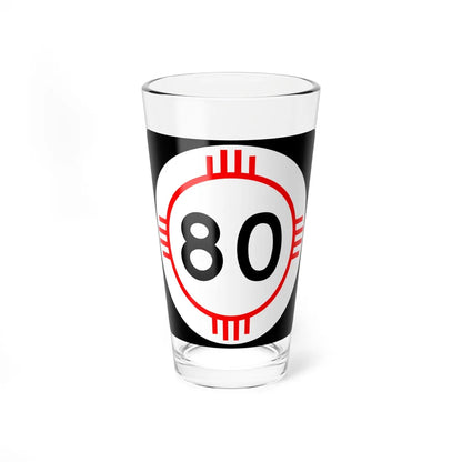New Mexico 80 (New Mexico) (Road Sign) Pint Glass 16oz 16oz - Go Mug Yourself