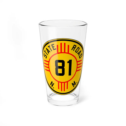 New Mexico 81 1932 (New Mexico) (Road Sign) Pint Glass 16oz 16oz - Go Mug Yourself