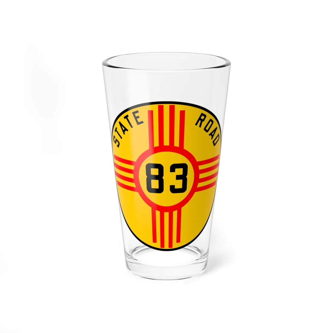 New Mexico 83 1926 (New Mexico) (Road Sign) Pint Glass 16oz - Go Mug Yourself
