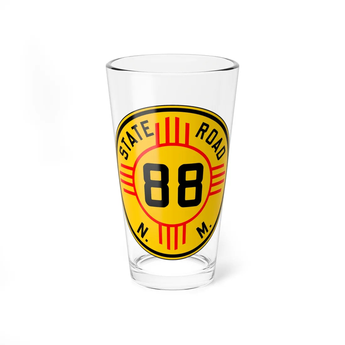 New Mexico 88 1932 (New Mexico) (Road Sign) Pint Glass 16oz 16oz - Go Mug Yourself