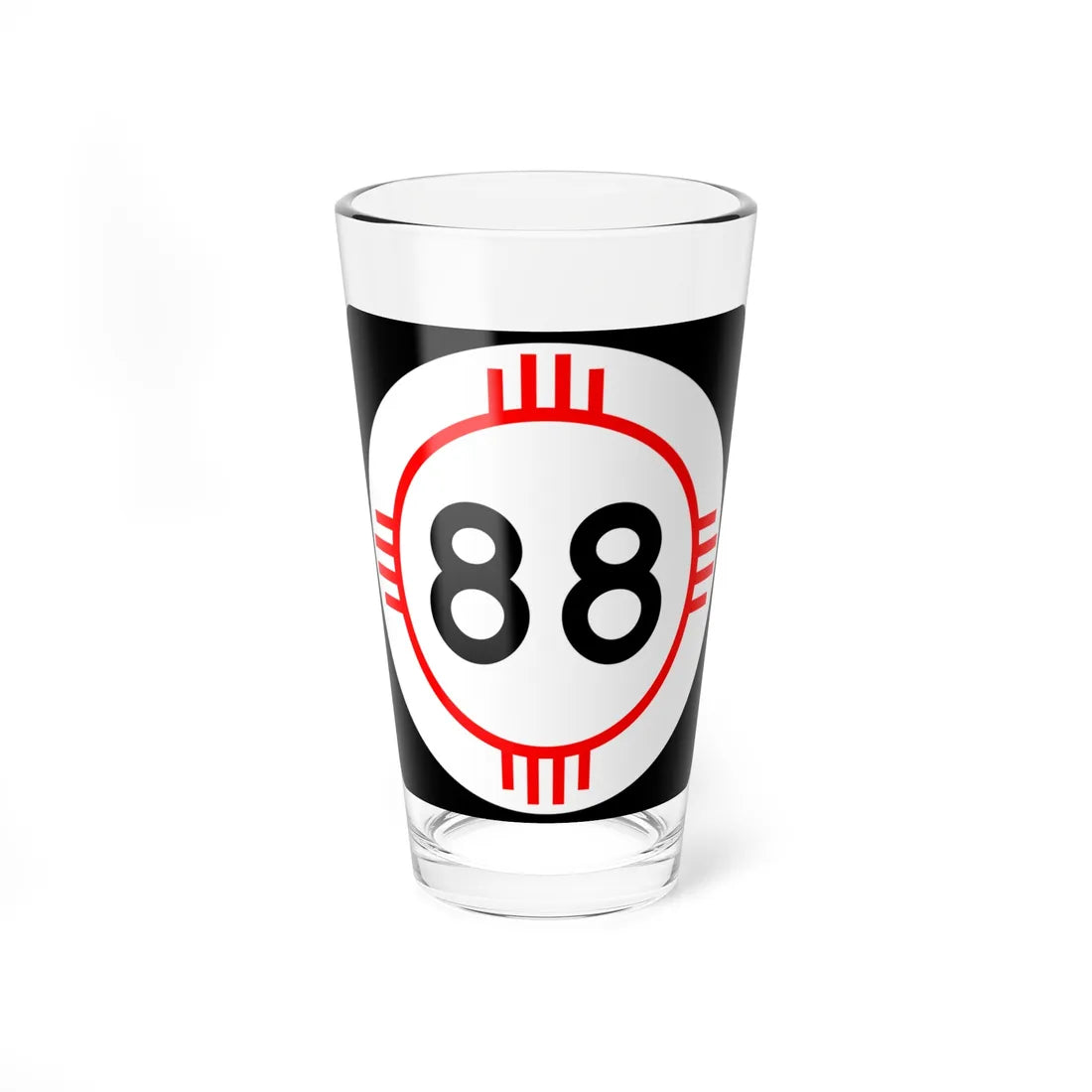 New Mexico 88 (New Mexico) (Road Sign) Pint Glass 16oz 16oz - Go Mug Yourself