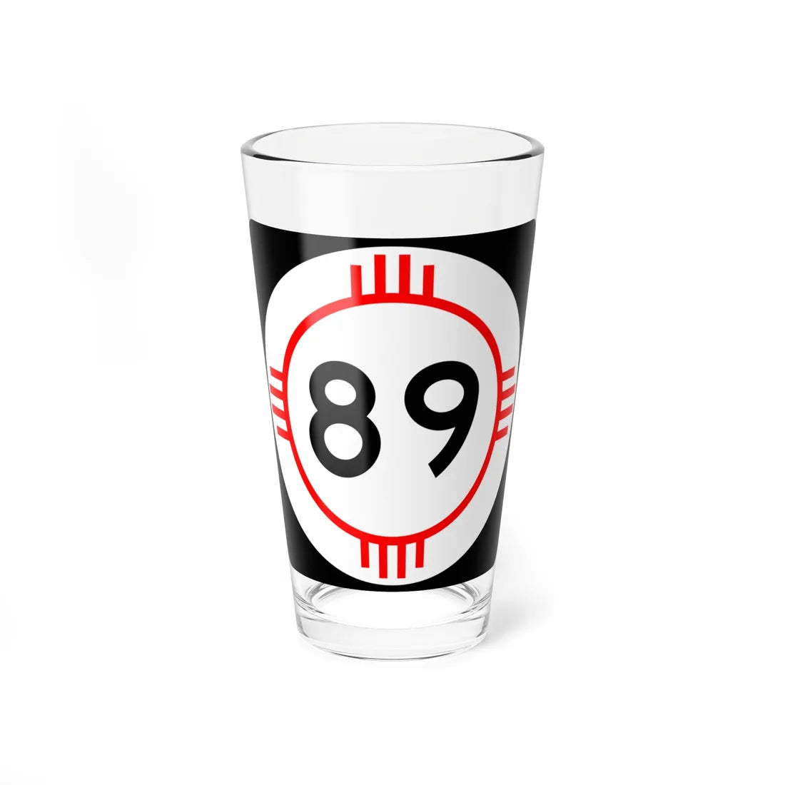 New Mexico 89 (New Mexico) (Road Sign) Pint Glass 16oz - Go Mug Yourself