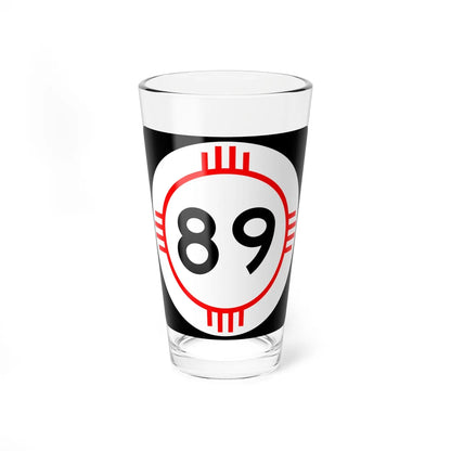 New Mexico 89 (New Mexico) (Road Sign) Pint Glass 16oz - Go Mug Yourself