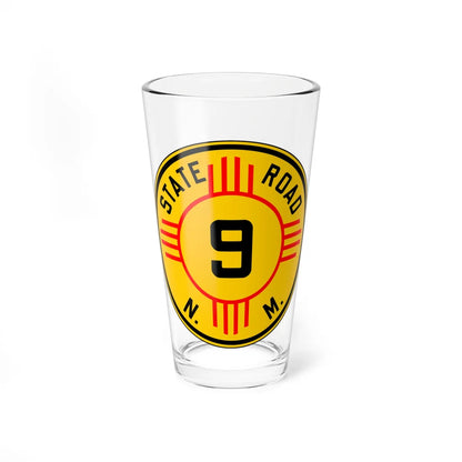New Mexico 9 1932 (New Mexico) (Road Sign) Pint Glass 16oz 16oz - Go Mug Yourself