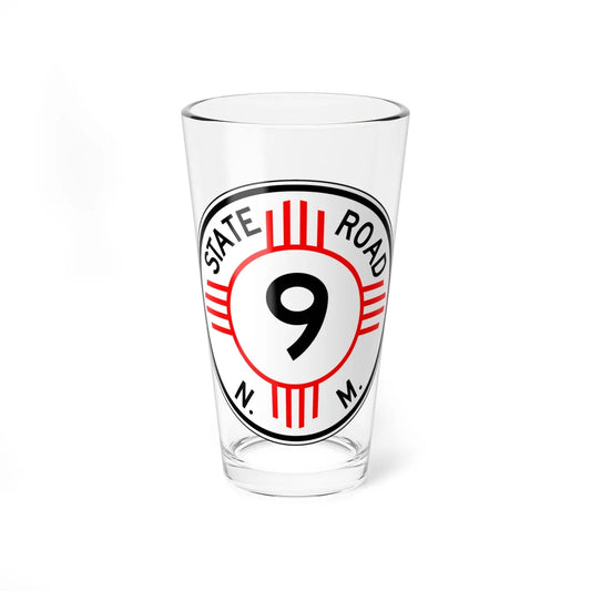 New Mexico 9 1952 (New Mexico) (Road Sign) Pint Glass 16oz 16oz - Go Mug Yourself