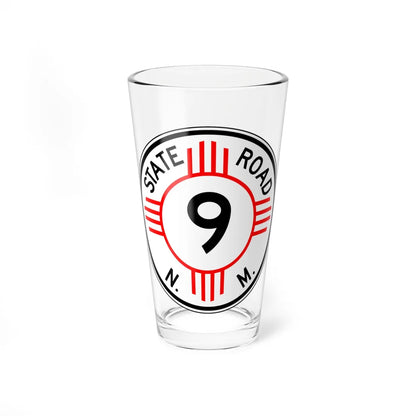 New Mexico 9 1952 (New Mexico) (Road Sign) Pint Glass 16oz - Go Mug Yourself