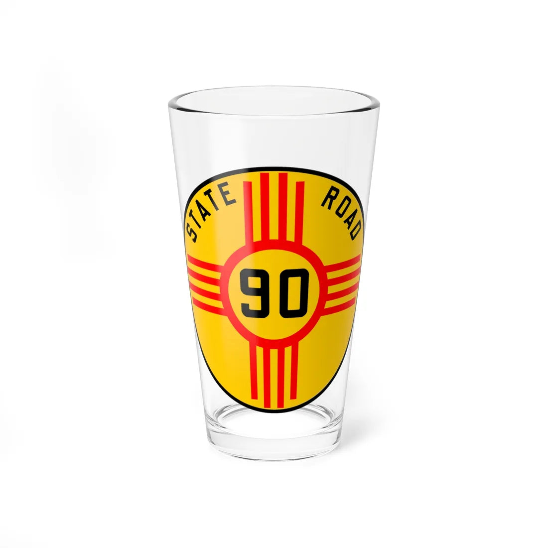 New Mexico 90 1926 (New Mexico) (Road Sign) Pint Glass 16oz 16oz - Go Mug Yourself