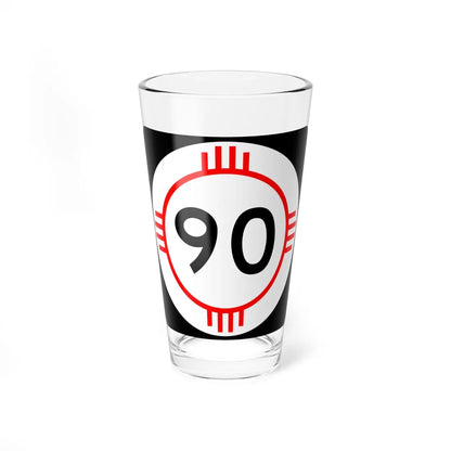 New Mexico 90 (New Mexico) (Road Sign) Pint Glass 16oz - Go Mug Yourself