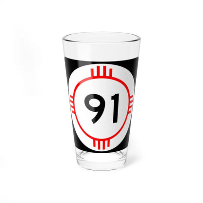 New Mexico 91 (New Mexico) (Road Sign) Pint Glass 16oz 16oz - Go Mug Yourself
