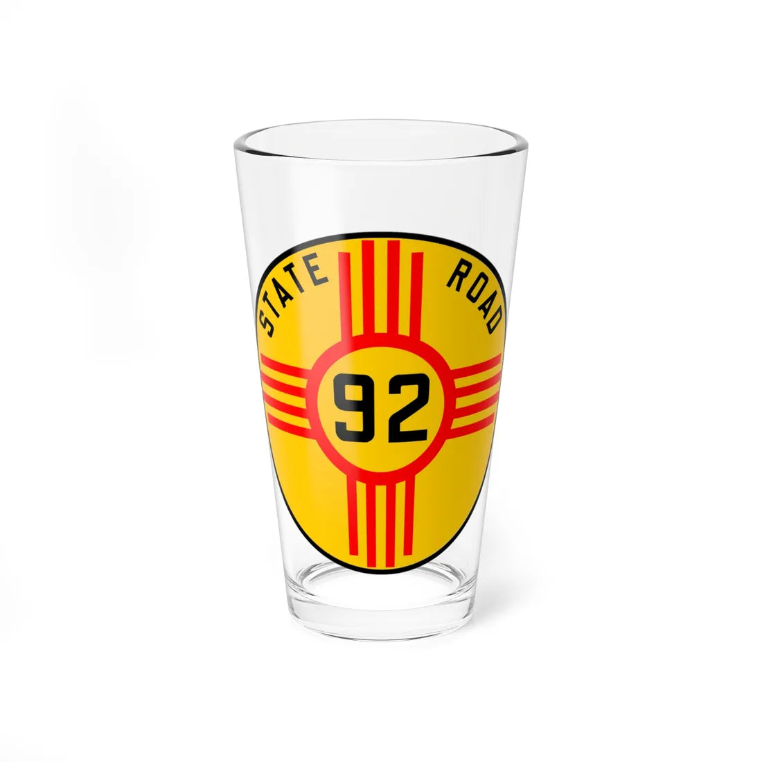 New Mexico 92 1926 (New Mexico) (Road Sign) Pint Glass 16oz - Go Mug Yourself