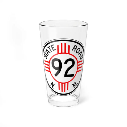 New Mexico 92 1952 (New Mexico) (Road Sign) Pint Glass 16oz 16oz - Go Mug Yourself