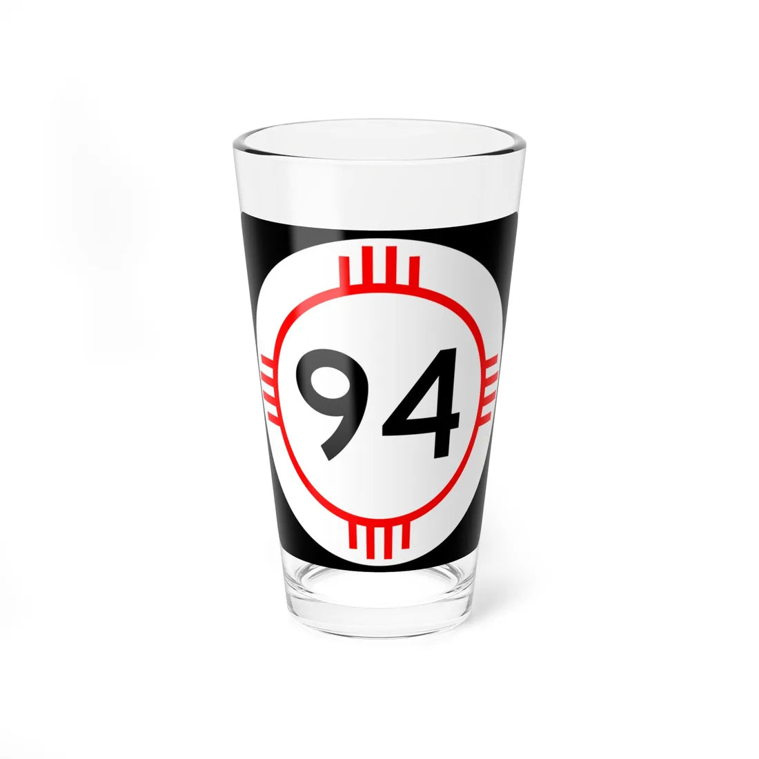 New Mexico 94 (New Mexico) (Road Sign) Pint Glass 16oz - Go Mug Yourself