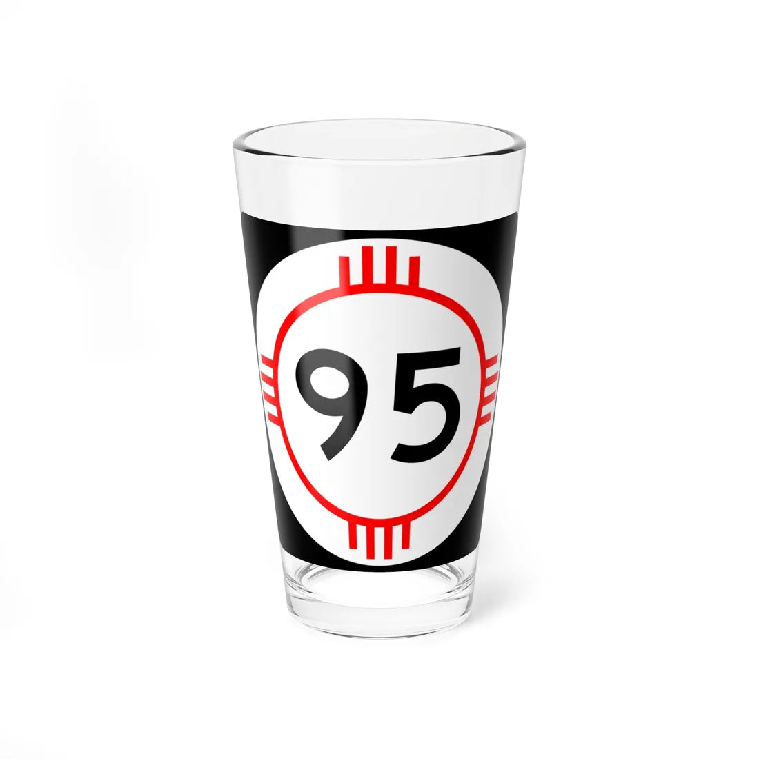 New Mexico 95 (New Mexico) (Road Sign) Pint Glass 16oz 16oz - Go Mug Yourself