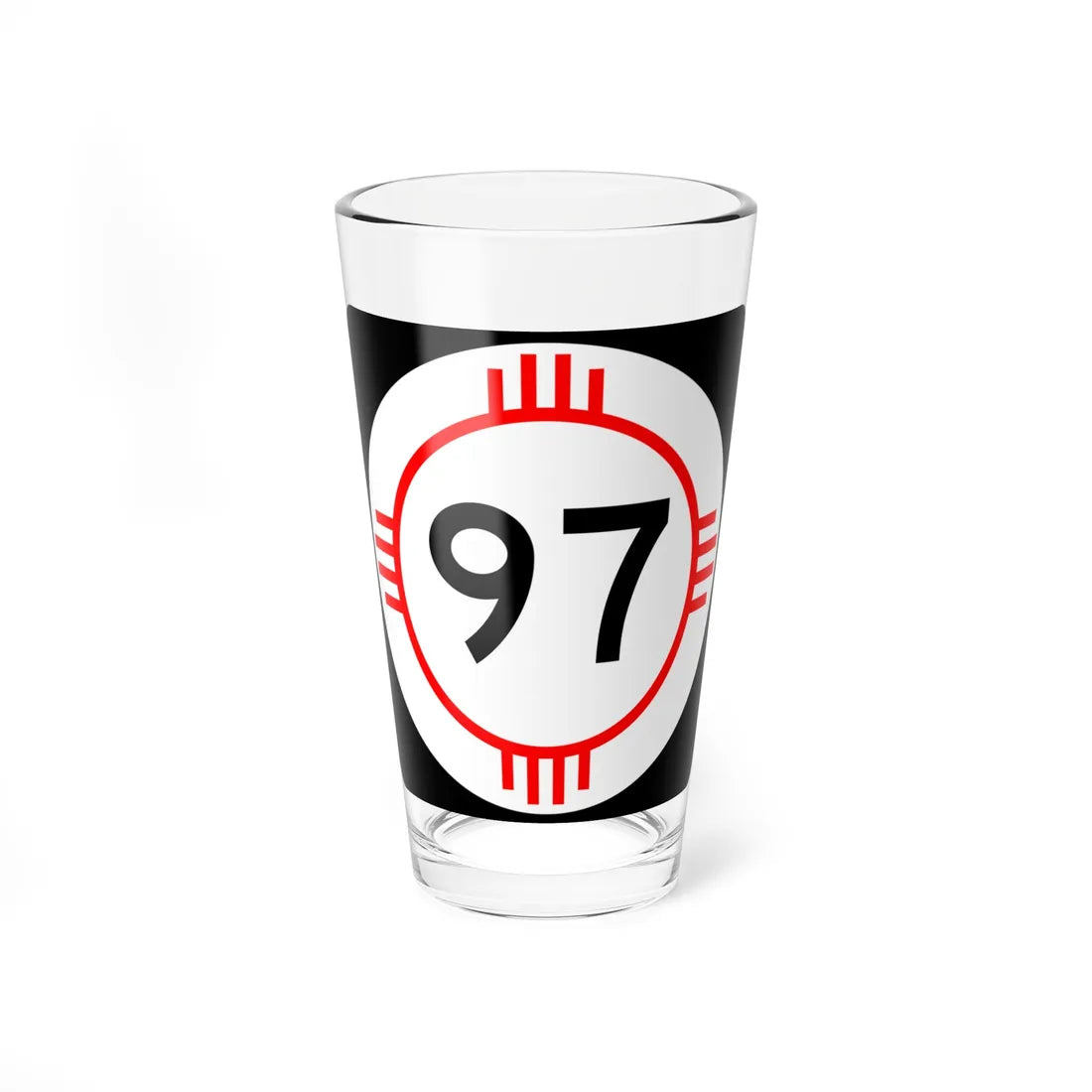 New Mexico 97 (New Mexico) (Road Sign) Pint Glass 16oz 16oz - Go Mug Yourself