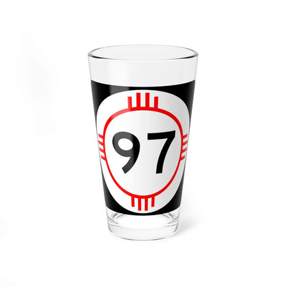 New Mexico 97 (New Mexico) (Road Sign) Pint Glass 16oz 16oz - Go Mug Yourself
