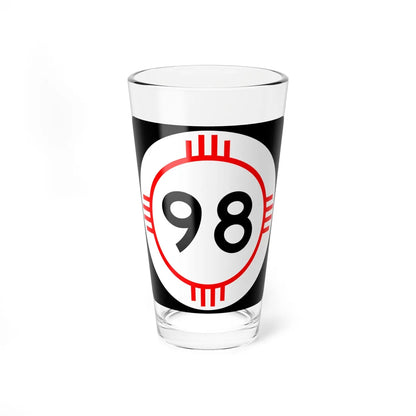 New Mexico 98 (New Mexico) (Road Sign) Pint Glass 16oz - Go Mug Yourself