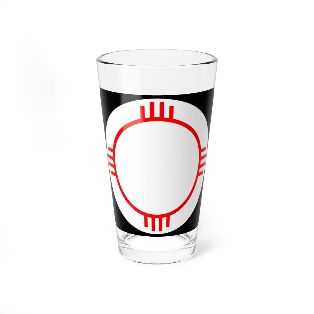 New Mexico blank (New Mexico) (Road Sign) Pint Glass 16oz 16oz - Go Mug Yourself