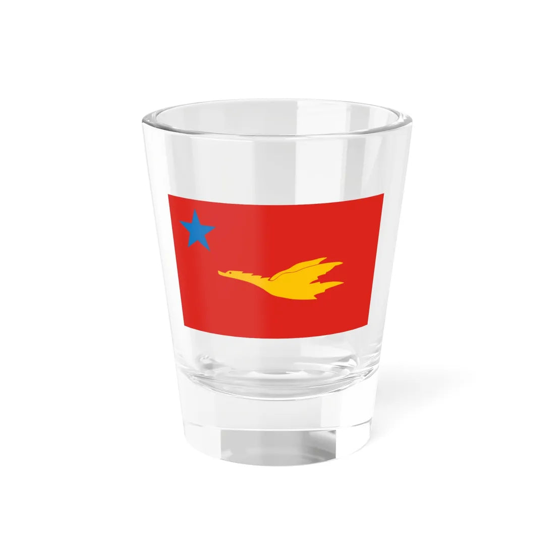 New Mon State Party flag (Myanmar) Shot Glass 1.5oz 1.5oz - Go Mug Yourself