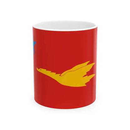 New Mon State Party flag (Myanmar) White Coffee Mug 11oz - Go Mug Yourself
