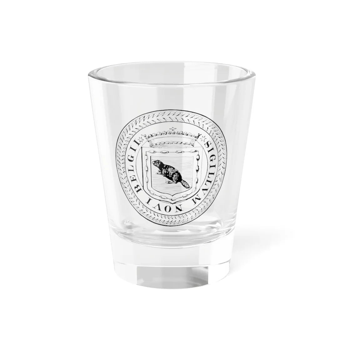 New Netherlands Seal Vector (Netherlands) (Coat of Arms) Shot Glass 1.5oz 1.5oz - Go Mug Yourself