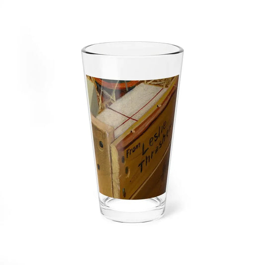 New Provisions_ signature (Magazine Illustration) Pint Glass 16oz 16oz - Go Mug Yourself