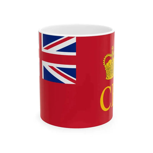 New South Wales Customs House Flag 1832 (Australia) White Coffee Mug 11oz - Go Mug Yourself