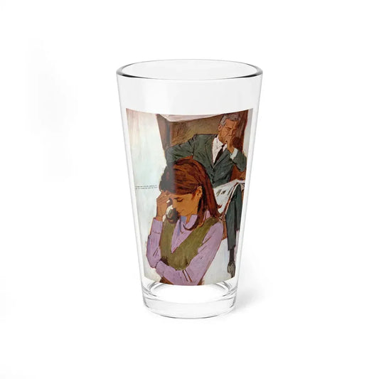 New-style marriage, Chatelaine, June 1966 (Magazine Illustration) Pint Glass 16oz 16oz - Go Mug Yourself
