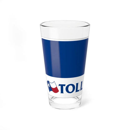 New Texas toll sign template (Texas) (Road Sign) Pint Glass 16oz 16oz - Go Mug Yourself