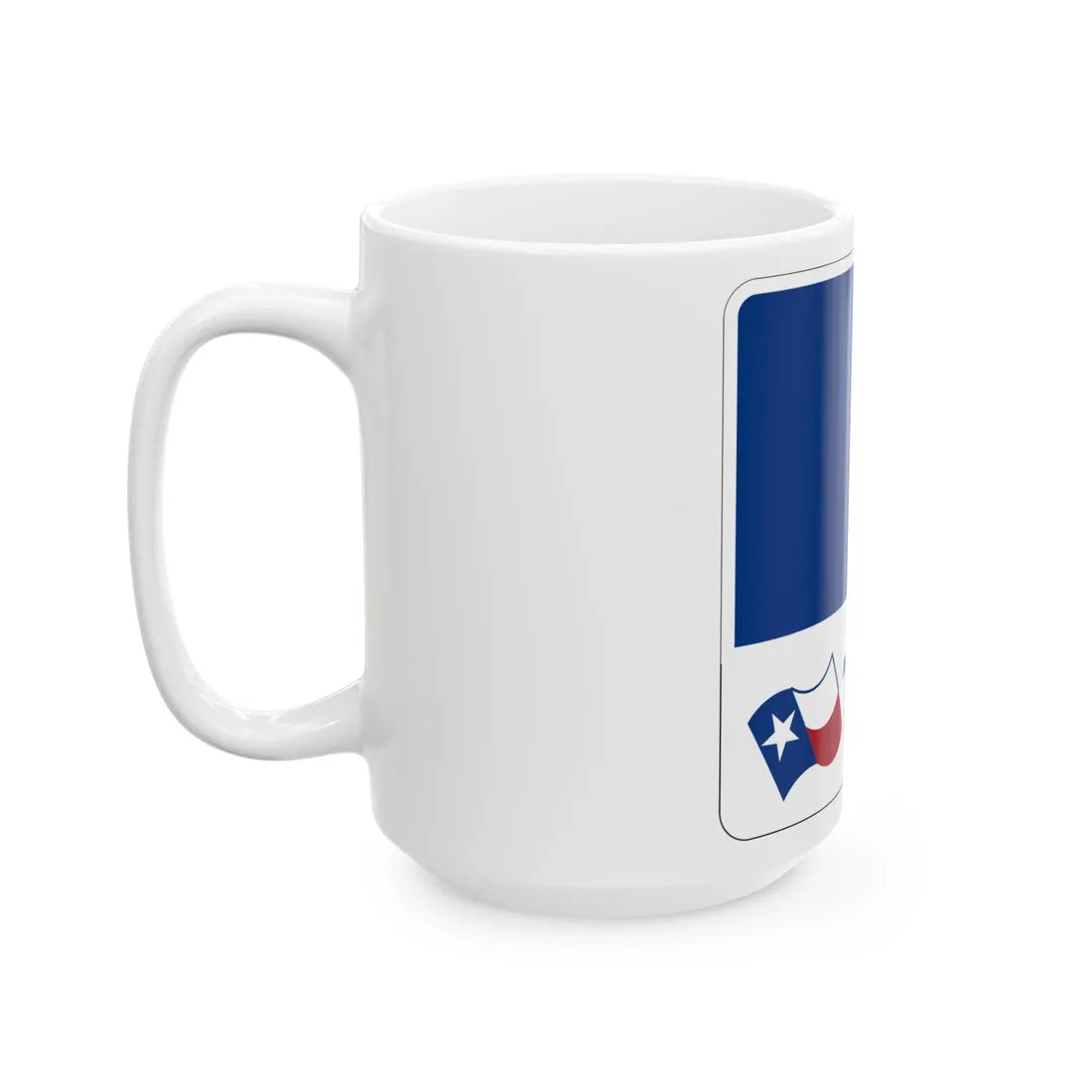 New Texas toll sign template (Texas) (Road Sign) White Coffee Mug - Go Mug Yourself