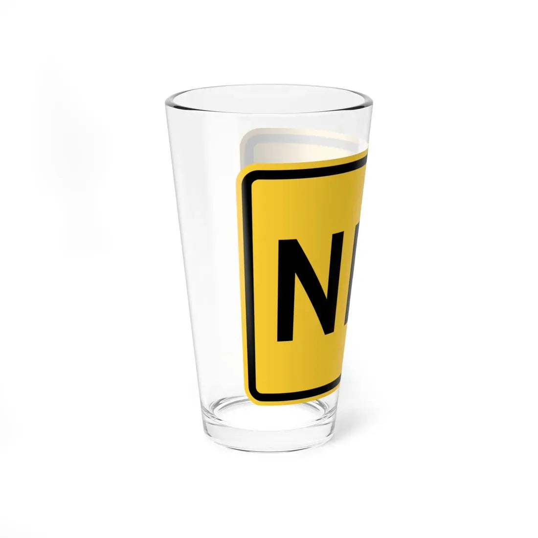 NEW y Delaware W3-7a-DE (Delaware) (Road Sign) Pint Glass 16oz - Go Mug Yourself