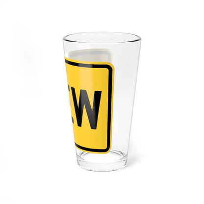 NEW y Delaware W3-7a-DE (Delaware) (Road Sign) Pint Glass 16oz - Go Mug Yourself