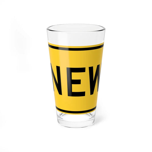 NEW y Delaware W3-7a-DE (Delaware) (Road Sign) Pint Glss 16oz 16oz - Go Mug Yourself