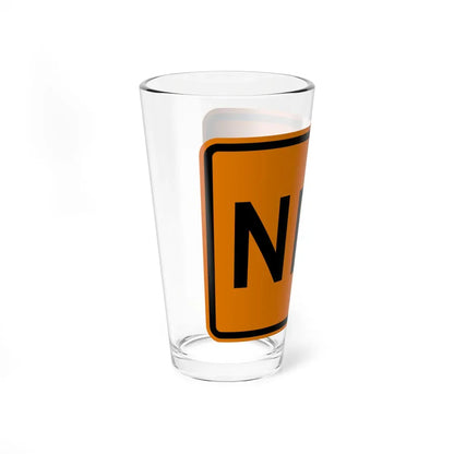 NEW y Delaware W3-7a-DE temporary (Delaware) (Road Sign) Pint Glass 16oz - Go Mug Yourself