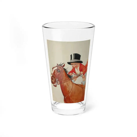 New Year's Baby, probable January calendar illustration (Magazine Illustration) Pint Glass 16oz 16oz - Go Mug Yourself