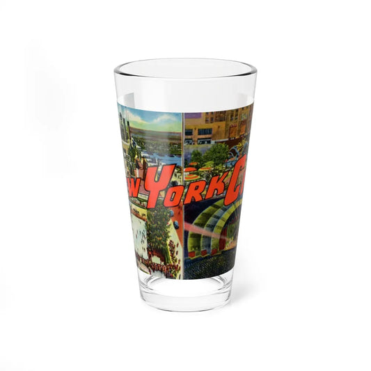 New York City (Greeting Postcards) Pint Glass 16oz-16oz-Go Mug Yourself