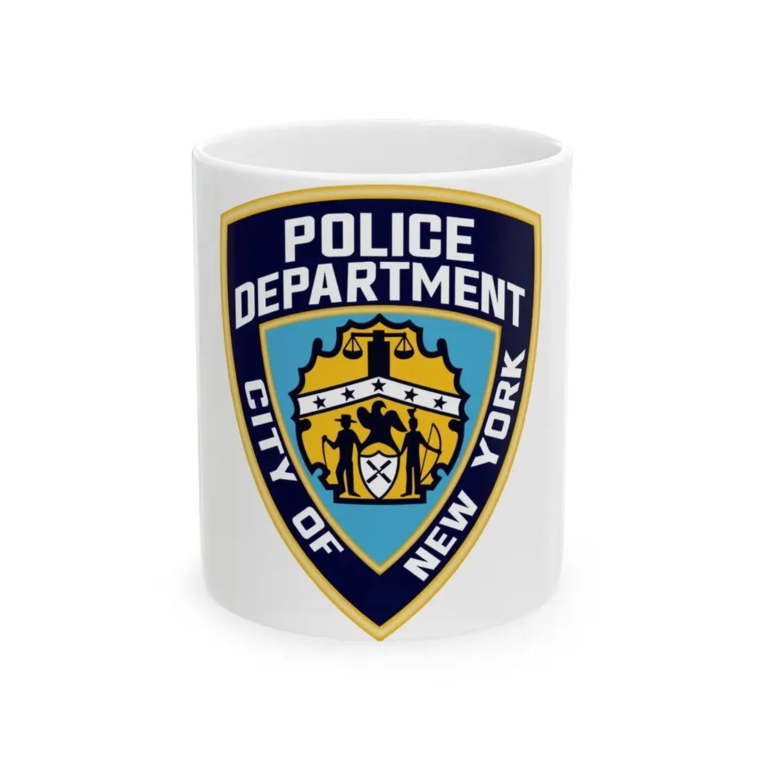 New York City Police Department - White Coffee Mug 11oz - Go Mug Yourself