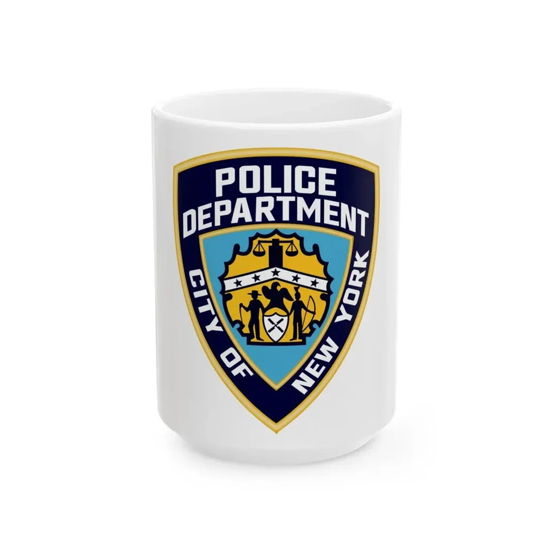 New York City Police Department - White Coffee Mug 15oz - Go Mug Yourself
