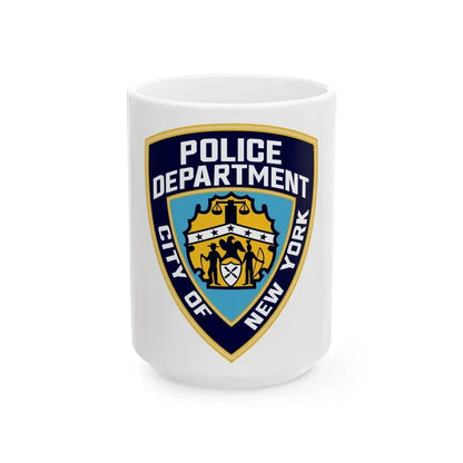 New York City Police Department - White Coffee Mug 15oz - Go Mug Yourself