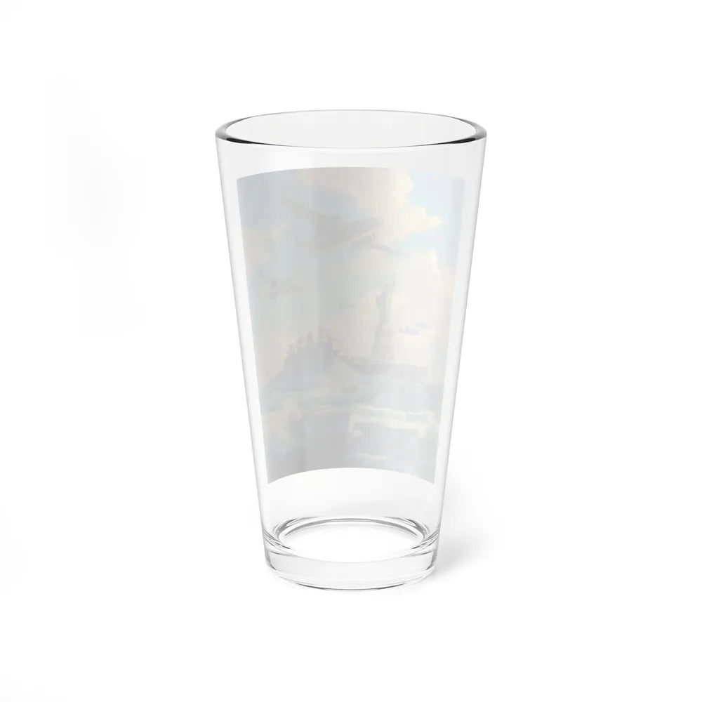 New York Harbor (Magazine Illustration) Pint Glass 16oz-Go Mug Yourself