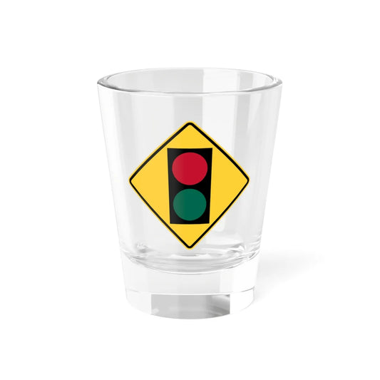 New York ramp meter sign (New York) (Road Sign) Shot Glass 1.5oz 1.5oz - Go Mug Yourself