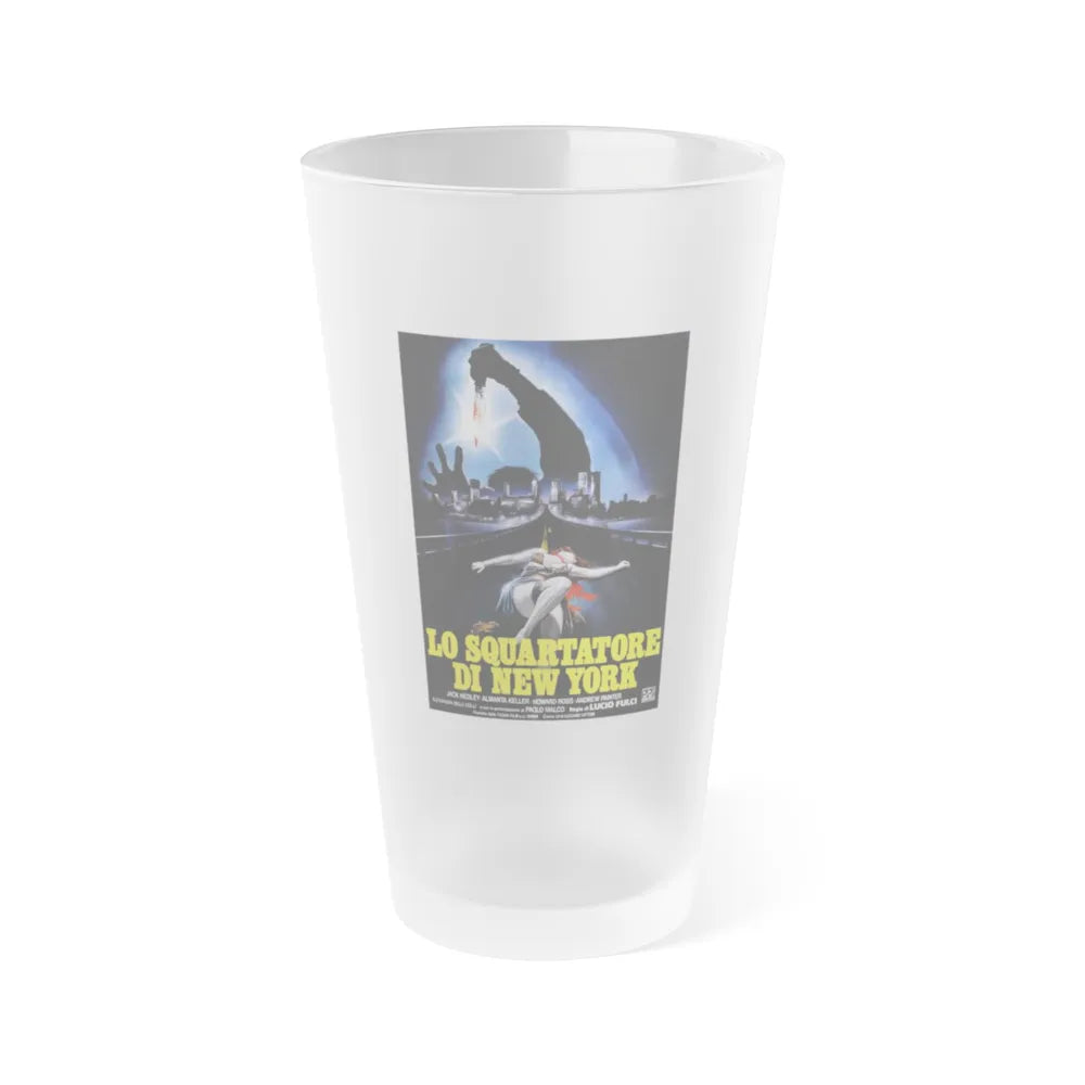 NEW YORK RIPPER 1982 Movie Poster - Frosted Pint Glass 16oz-16oz-Frosted-Go Mug Yourself