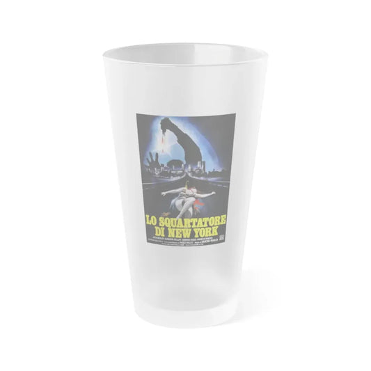 NEW YORK RIPPER 1982 Movie Poster - Frosted Pint Glass 16oz 16oz Frosted - Go Mug Yourself