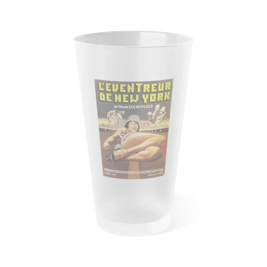 NEW YORK RIPPER (FRENCH) 1982 Movie Poster - Frosted Pint Glass 16oz 16oz Frosted - Go Mug Yourself