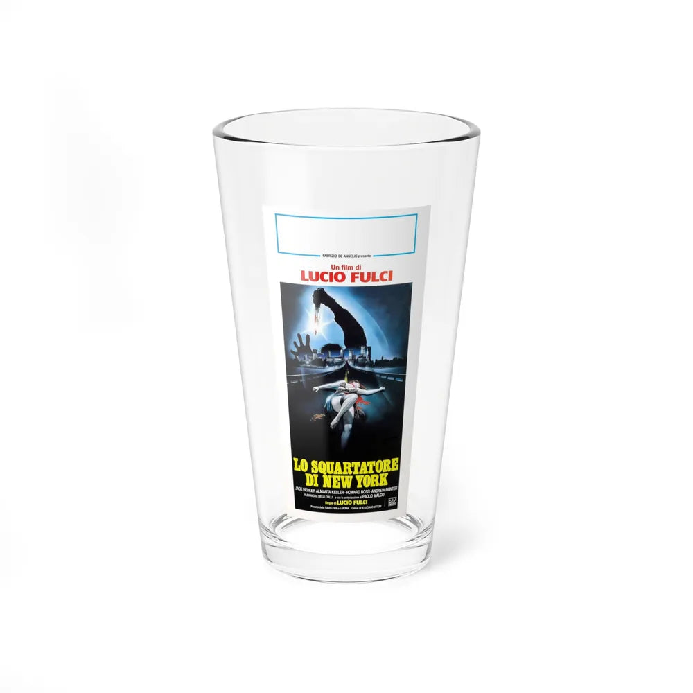 NEW YORK RIPPER (ITALIAN) 1982 Movie Poster - Pint Glass 16oz-16oz-Go Mug Yourself