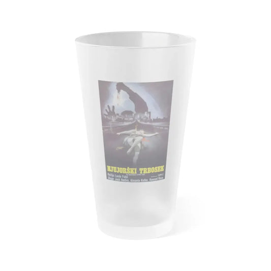 NEW YORK RIPPER (YOGOSLAVIA) 1982 Movie Poster - Frosted Pint Glass 16oz 16oz Frosted - Go Mug Yourself