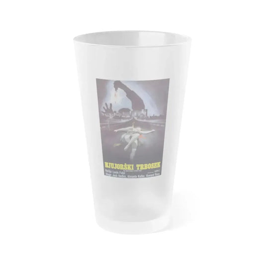 NEW YORK RIPPER (YOGOSLAVIA) 1982 Movie Poster - Frosted Pint Glass 16oz 16oz Frosted - Go Mug Yourself