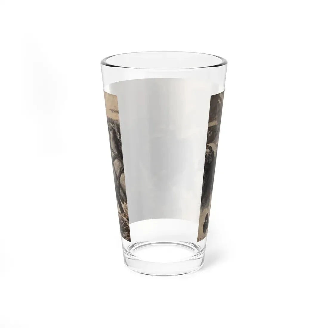 New York Street Scene, Collier's Weekly magazine story illustration, circa 1898 (Magazine Illustration) Pint Glass 16oz - Go Mug Yourself