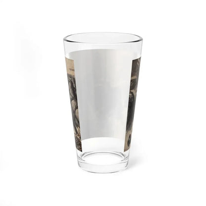 New York Street Scene, Collier's Weekly magazine story illustration, circa 1898 (Magazine Illustration) Pint Glass 16oz - Go Mug Yourself